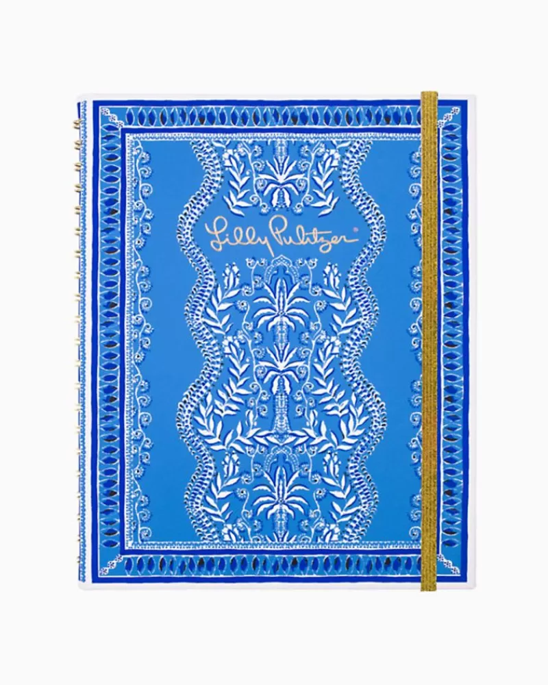 Office Supplies & Stationery^Lilly Pulitzer 12 Month Undated Weekly Planner Abaco Blue Have It Both Rays