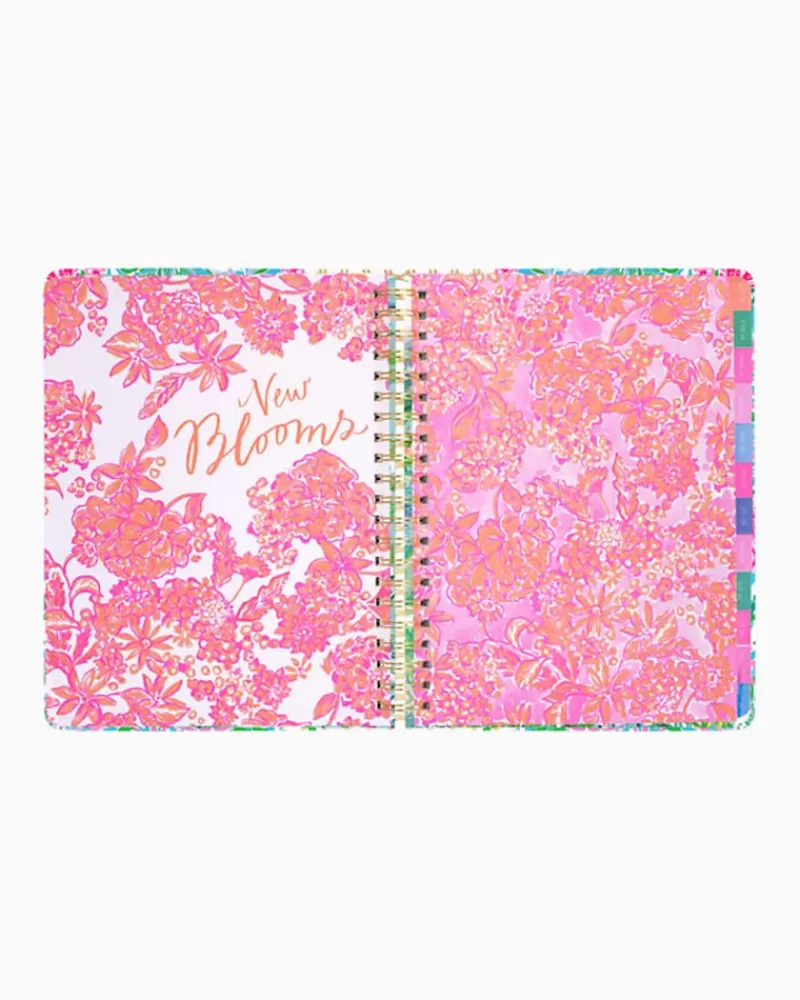 Office Supplies & Stationery^Lilly Pulitzer 2023-2024 17 Month Jumbo Agenda Amalfi Blue Leaf It Wild