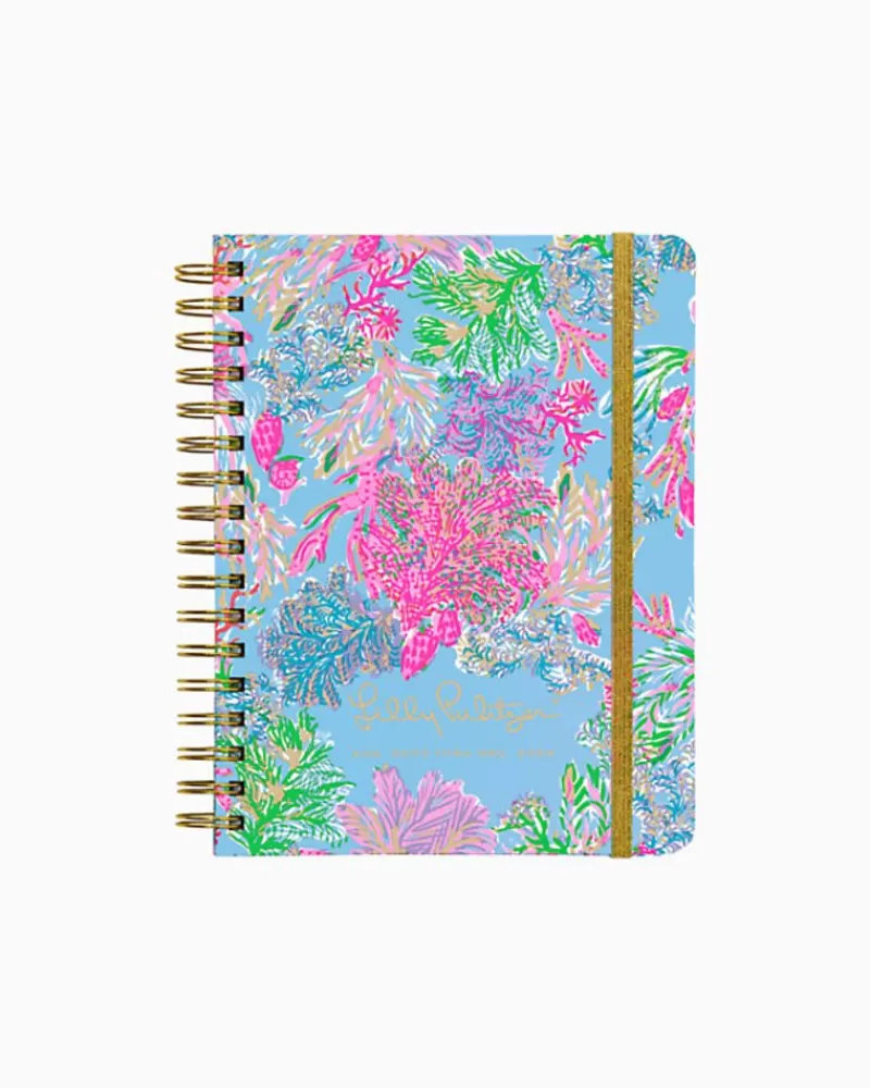 Office Supplies & Stationery^Lilly Pulitzer 2023-2024 17 Month Large Agenda Celestial Blue Cay To My Heart