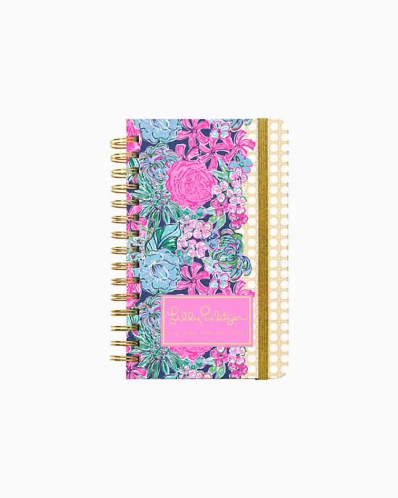 Office Supplies & Stationery^Lilly Pulitzer 2023-2024 17 Month Medium Agenda Oyster Bay Navy Always Be Blooming