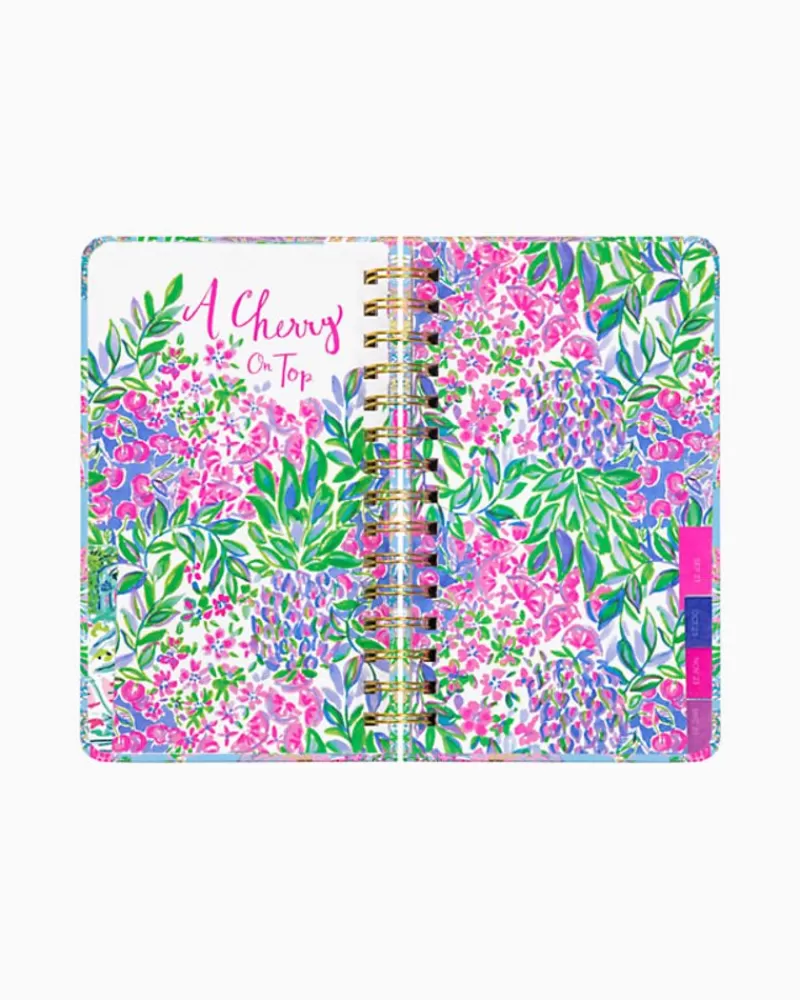 Office Supplies & Stationery^Lilly Pulitzer 2023-2024 17 Month Medium Agenda Celestial Blue Cay To My Heart