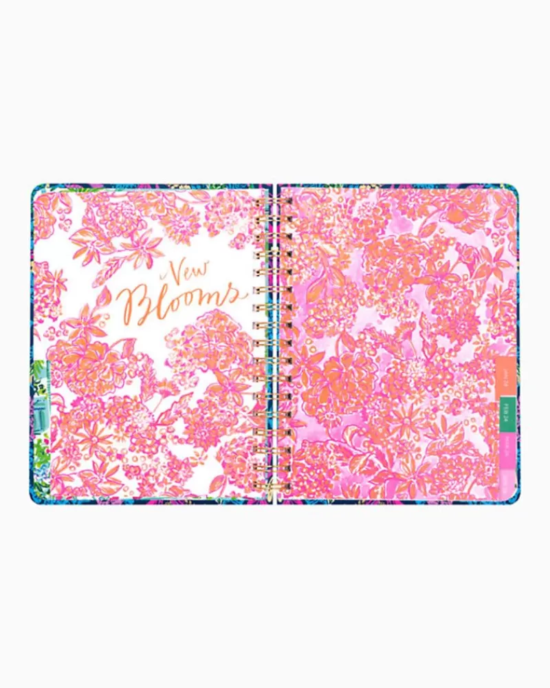 Agendas & Planners^Lilly Pulitzer 2024 Large Monthly Planner - 12 Month Aegean Navy Calypso Coast