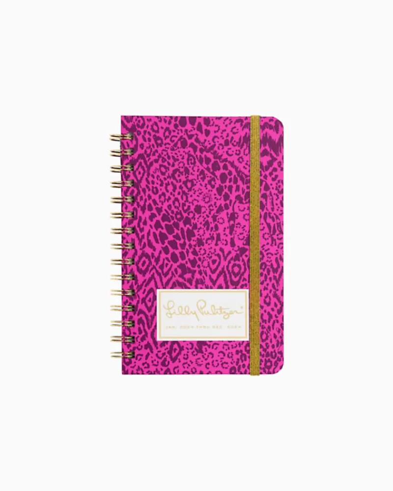 Office Supplies & Stationery^Lilly Pulitzer 2024 Medium Monthly Planner - 12 Month Cerise Pink Pattern Play