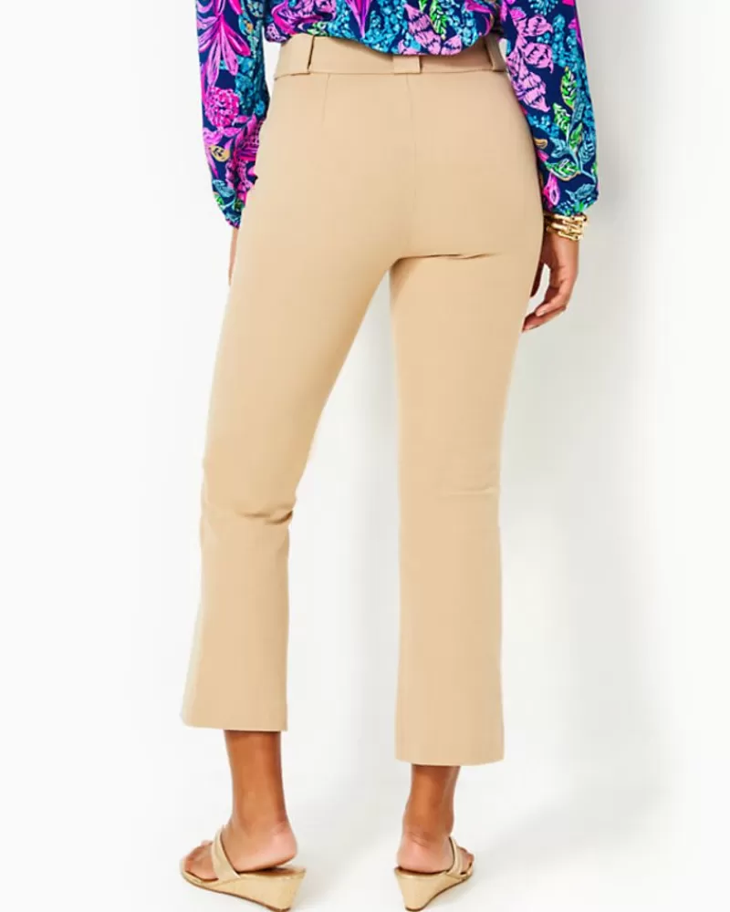 Bottoms^Lilly Pulitzer 27" Parrish Bi-Stretch Crop Flare Pant Evening Sand