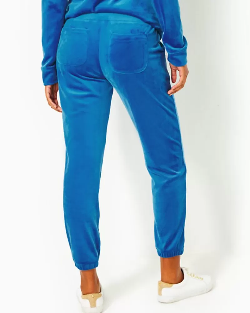 Loungewear^Lilly Pulitzer 28" Mallie Velour Pant Indigo Breeze