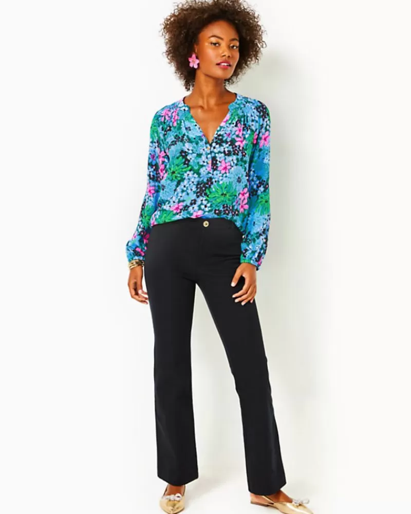 Bottoms^Lilly Pulitzer 32" Kidman High Rise Pant Noir