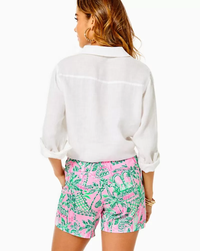 Bottoms^Lilly Pulitzer 5" Callahan Stretch Short Mandevilla Baby Always Worth It