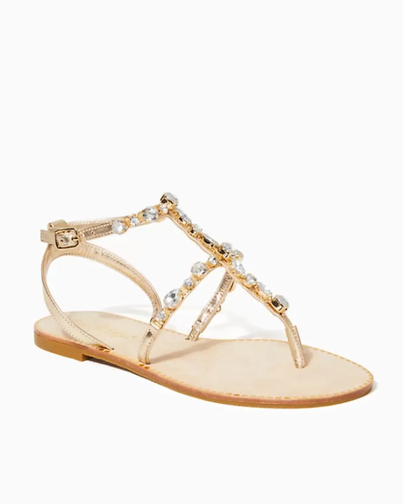 Shoes^Lilly Pulitzer Abbi Leather Sandal Gold Metallic