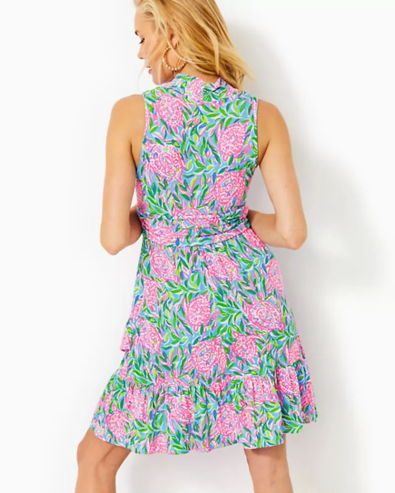 Dresses^Lilly Pulitzer Annalise V-Neck Dress Frenchie Blue Turtley In Love