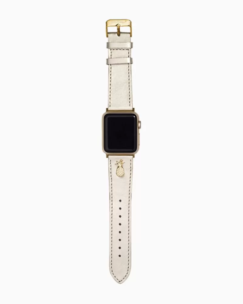 Phone & Tech^Lilly Pulitzer Apple Watch Band Gold Metallic