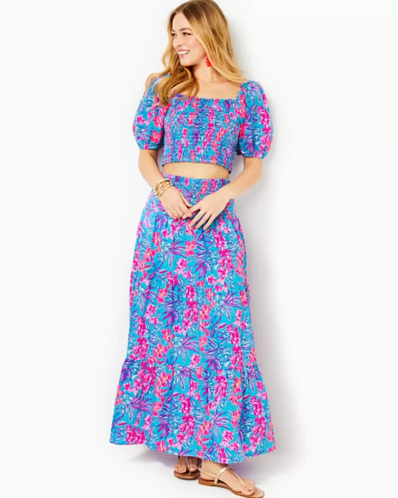 Matching Sets^Lilly Pulitzer Aston Maxi Set Cumulus Blue Orchid Oasis