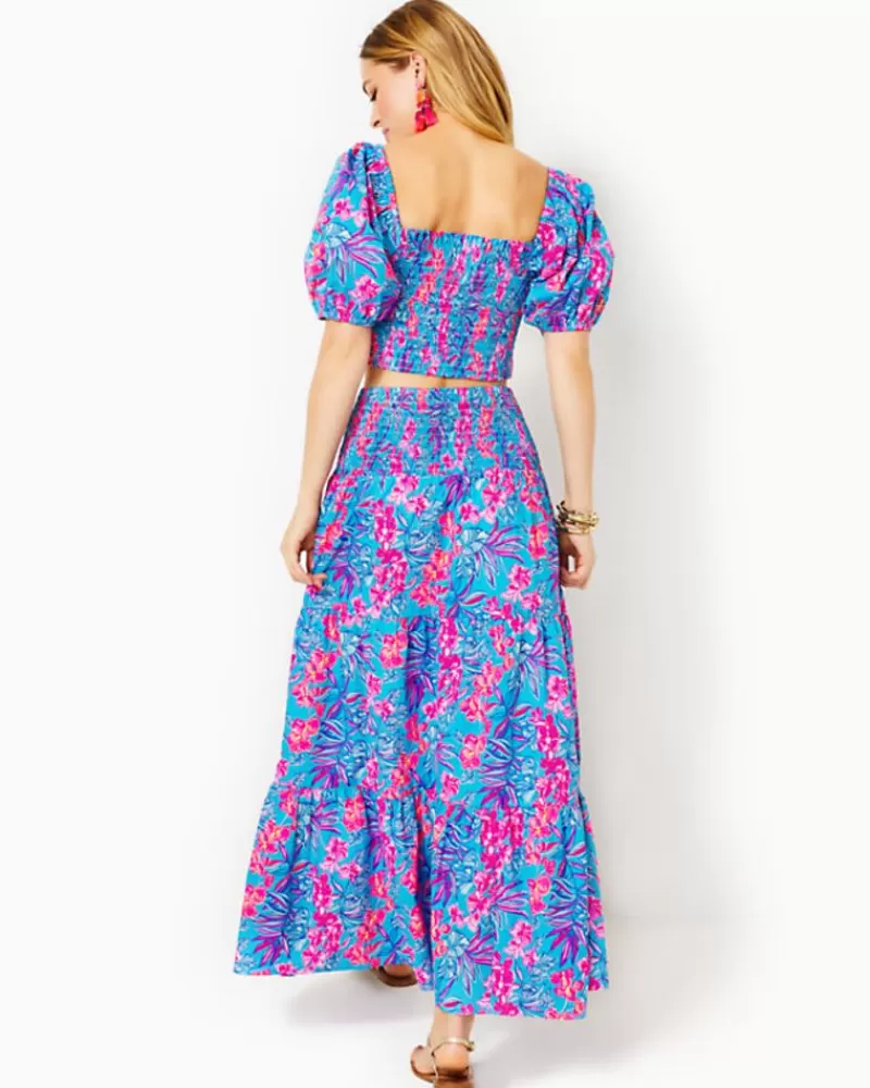 Matching Sets^Lilly Pulitzer Aston Maxi Set Cumulus Blue Orchid Oasis