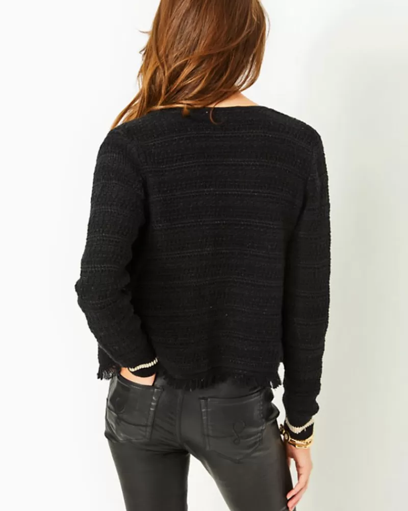 Sweaters & Cardigans^Lilly Pulitzer Beckington Cardigan Black Metallic