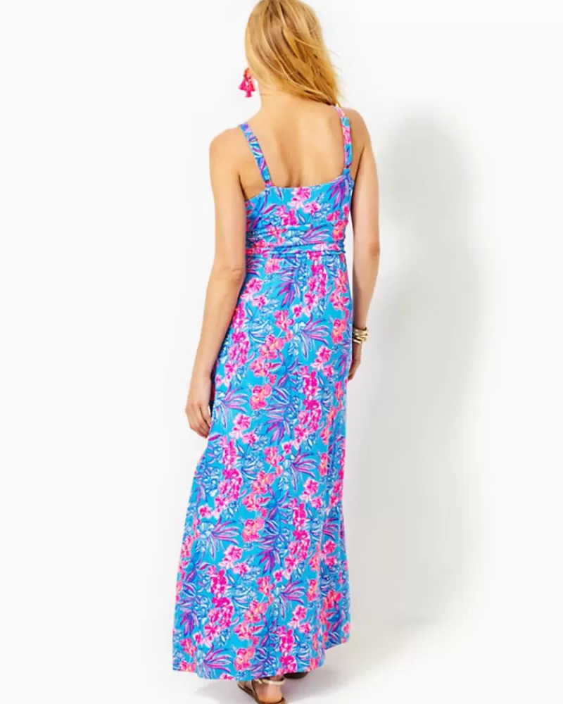 Dresses^Lilly Pulitzer Blake Maxi Dress Cumulus Blue Orchid Oasis