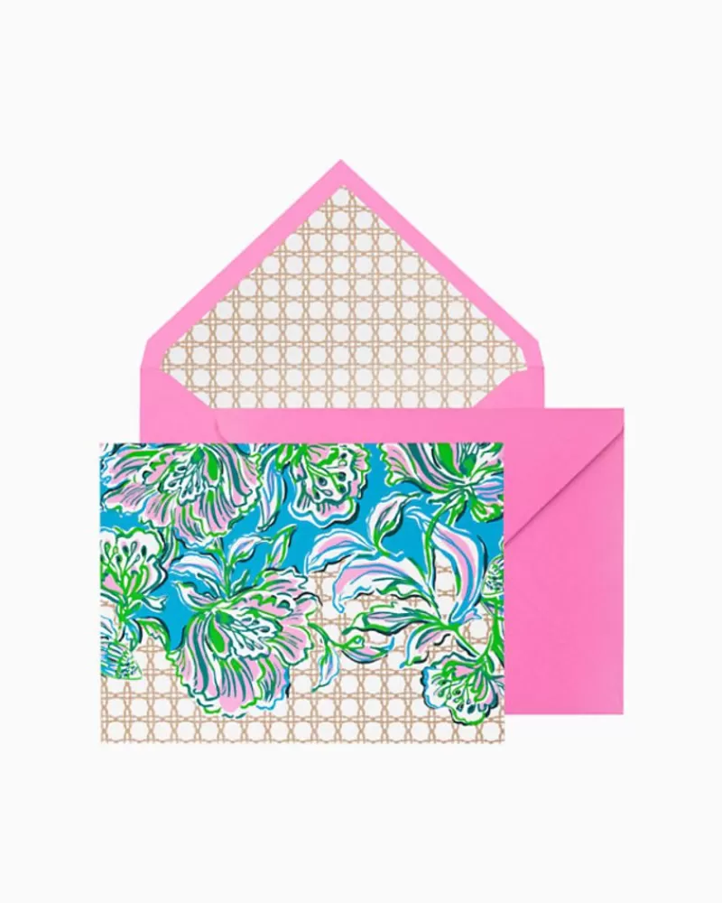 Office Supplies & Stationery^Lilly Pulitzer Boxed Foldover Notes Cumulus Blue Chick Magnet