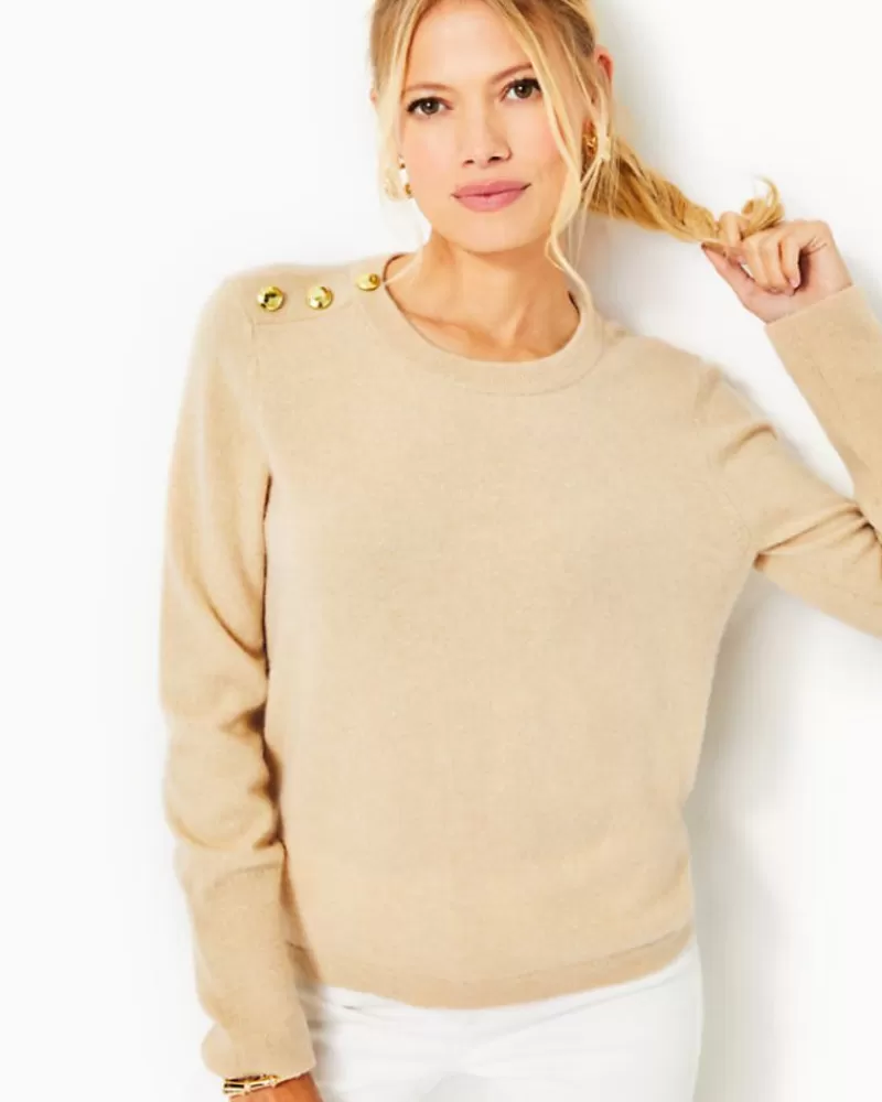 Sweaters & Cardigans^Lilly Pulitzer Brinkley Cashmere Sweater Heathered Sand Bar