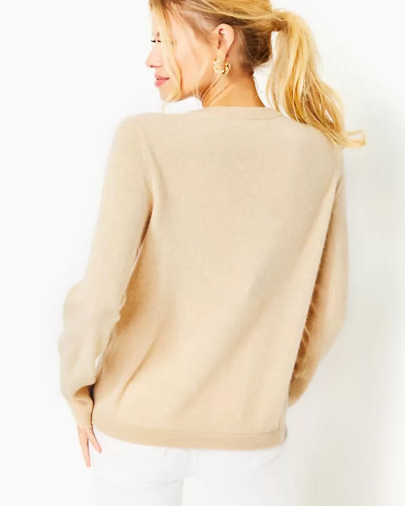 Sweaters & Cardigans^Lilly Pulitzer Brinkley Cashmere Sweater Heathered Sand Bar