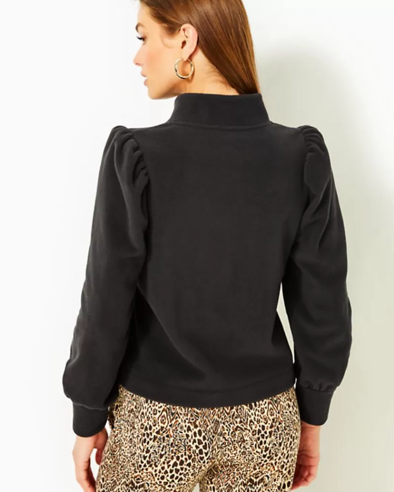 Loungewear^Lilly Pulitzer Cabello Zip-Up Fleece Black