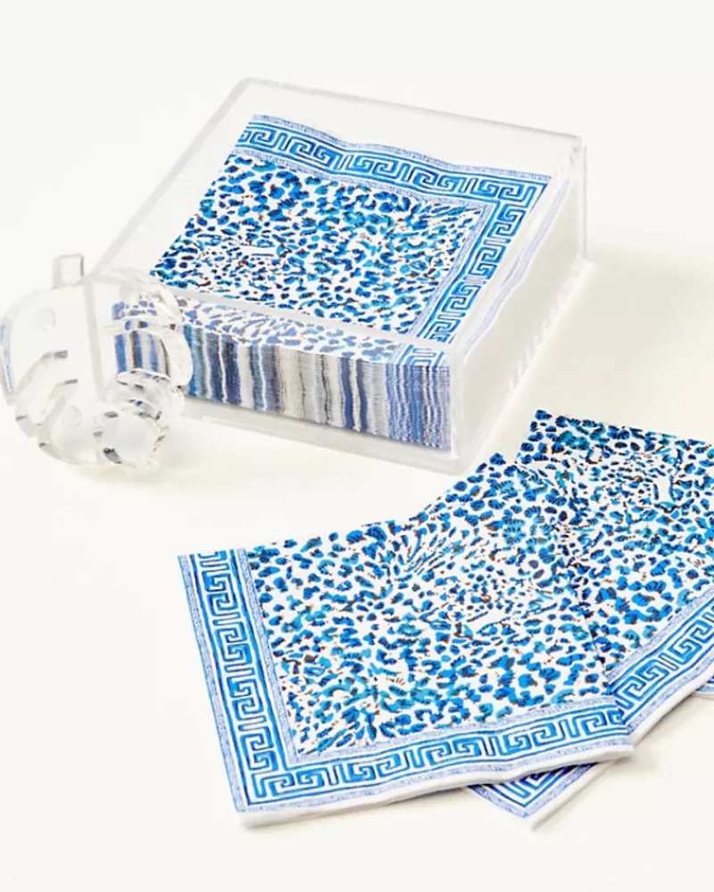 Tabletop^Lilly Pulitzer Cocktail Napkins Resort White Twisted Up