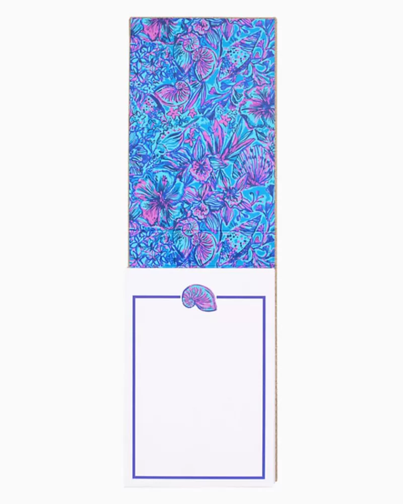 Office Supplies & Stationery^Lilly Pulitzer Desktop Notepad Breakwater Blue Shells N Bells