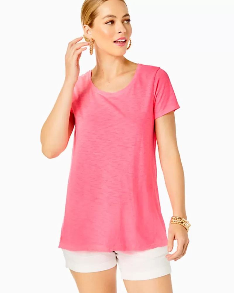 Loungewear^Lilly Pulitzer Etta Scoopneck Top Coral Sands