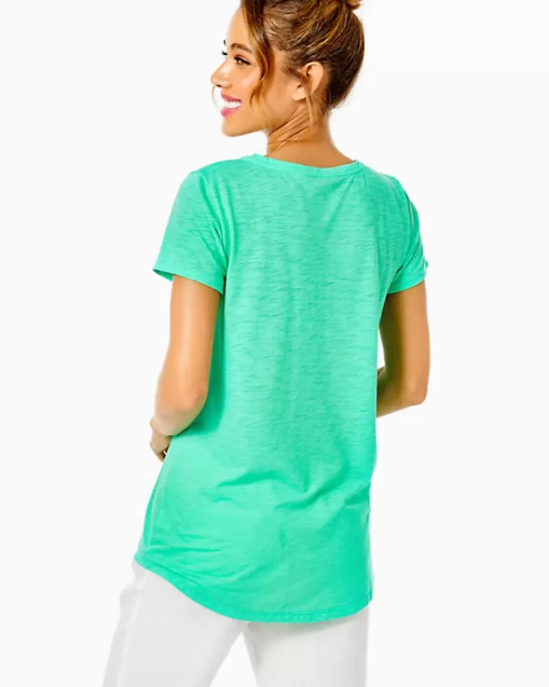 Loungewear^Lilly Pulitzer Etta Scoopneck Top Gustavia Green