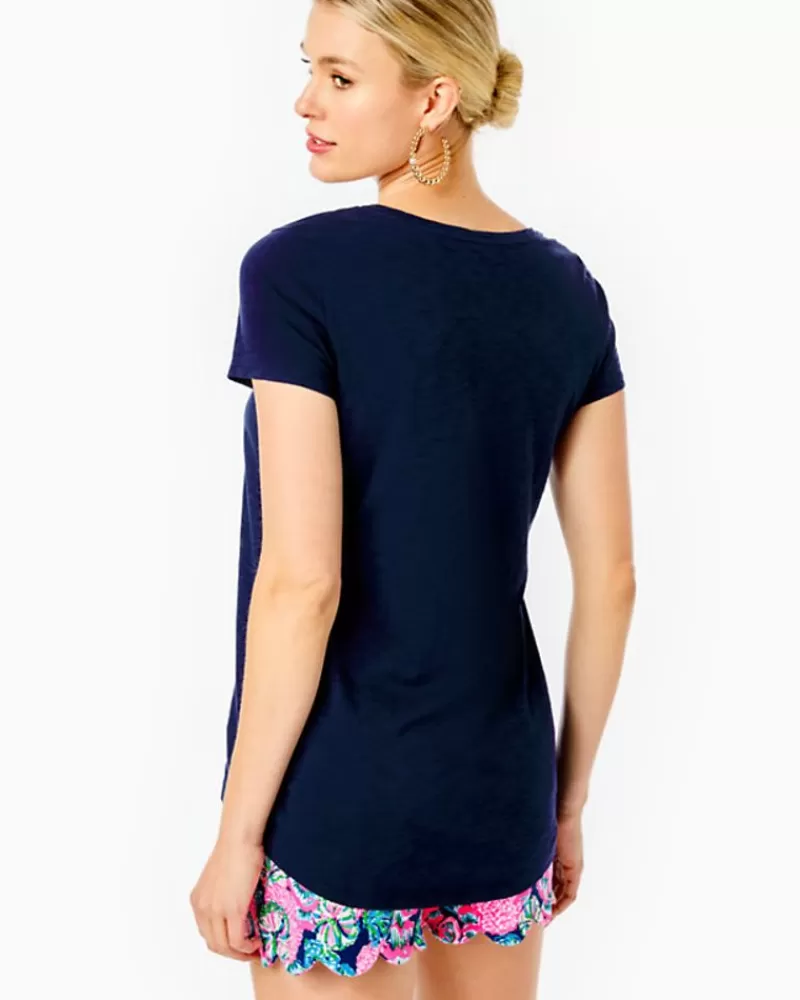 Loungewear^Lilly Pulitzer Etta Scoopneck Top True Navy