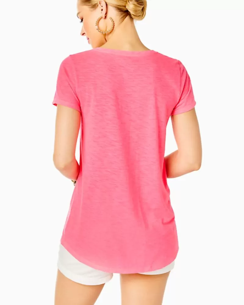 Loungewear^Lilly Pulitzer Etta Scoopneck Top Coral Sands