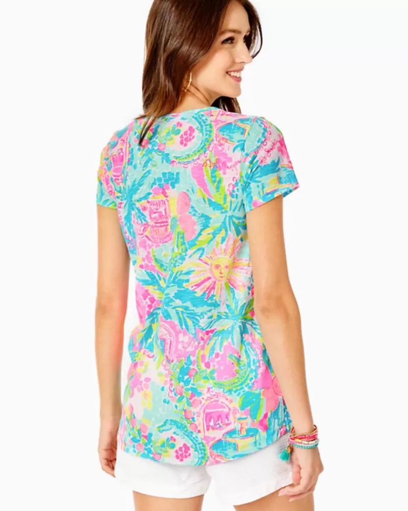 Loungewear^Lilly Pulitzer Etta V-Neck Top Multi Sunshine State Of Mind