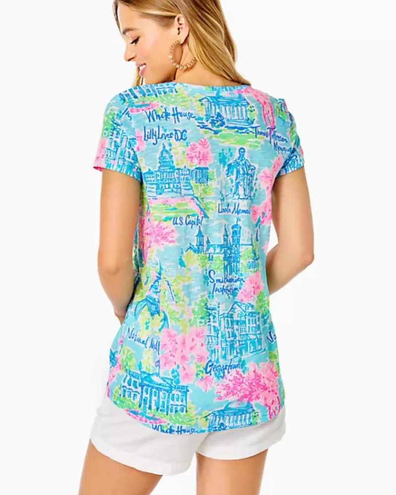 Loungewear^Lilly Pulitzer Etta V-Neck Top Multi Lilly Loves Dc