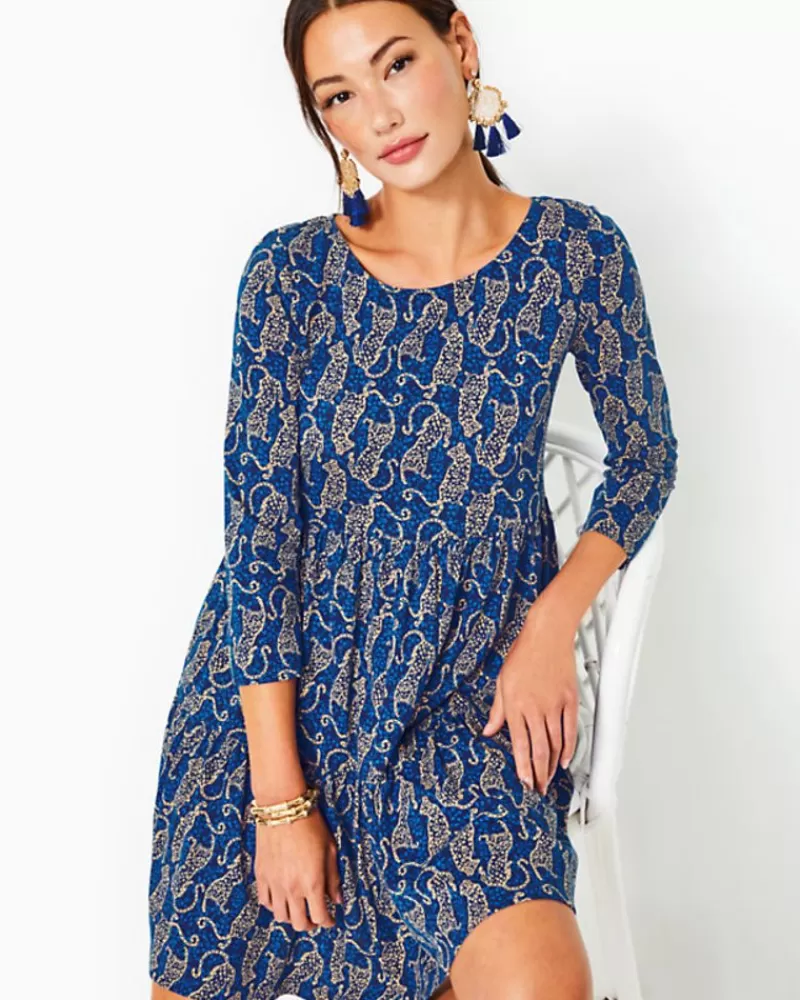 Dresses^Lilly Pulitzer Geanna Swing Dress Low Tide Navy Easy To Spot