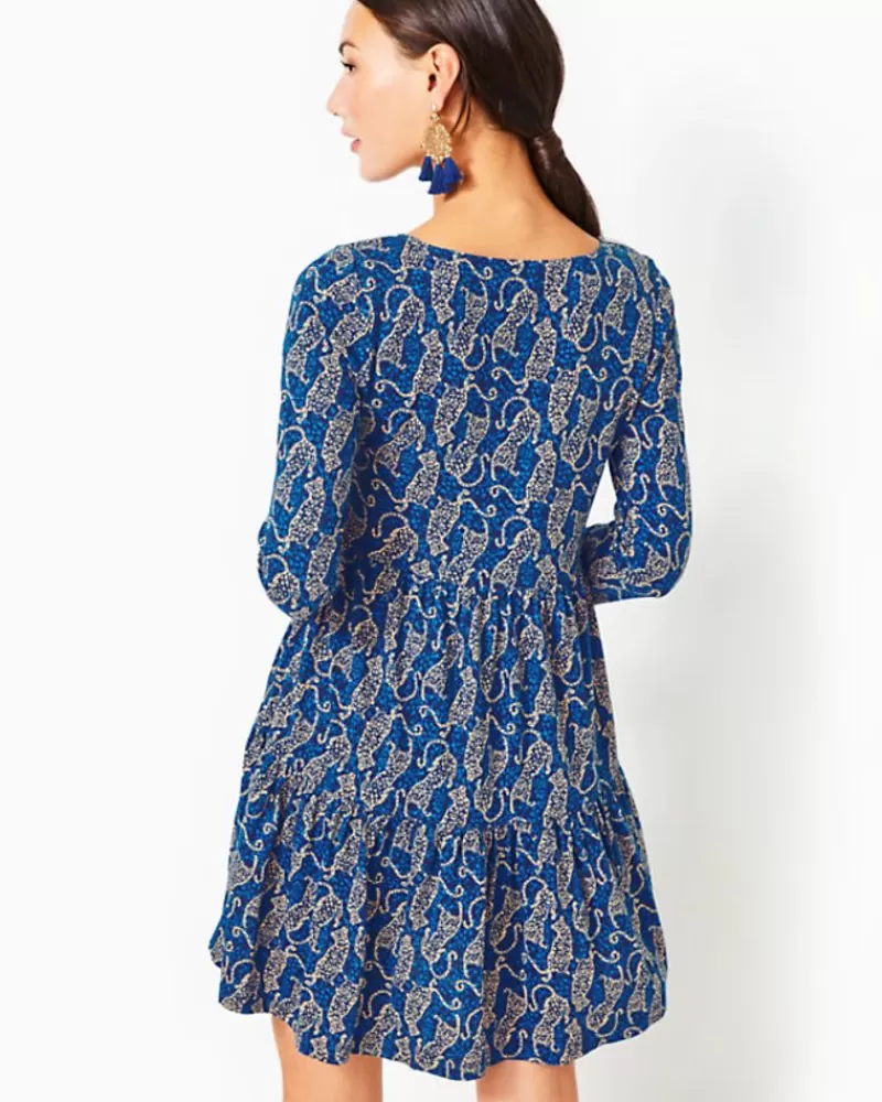 Dresses^Lilly Pulitzer Geanna Swing Dress Low Tide Navy Easy To Spot