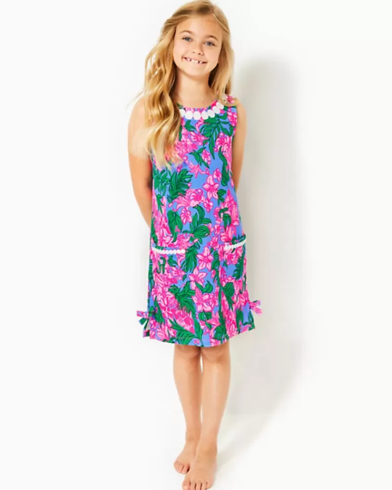 Girls Dresses & Rompers^Lilly Pulitzer Girls Little Lilly Knit Shift Dress Cerise Pink Safari Sunset