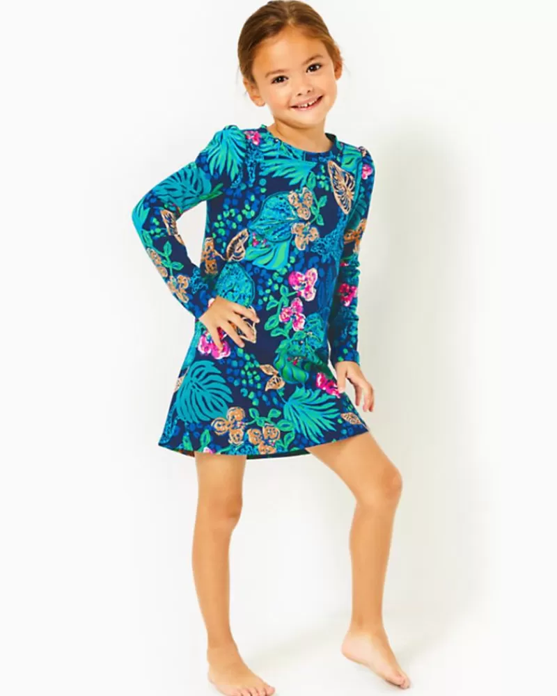 Girls Dresses & Rompers^Lilly Pulitzer Girls Mini Jansen Dress Low Tide Navy Life Of The Party