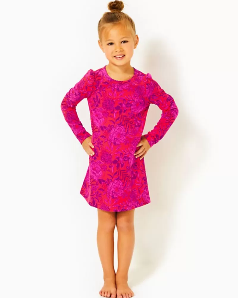 Girls Dresses & Rompers^Lilly Pulitzer Girls Mini Jansen Dress Amaryllis Red Secret Hideaway