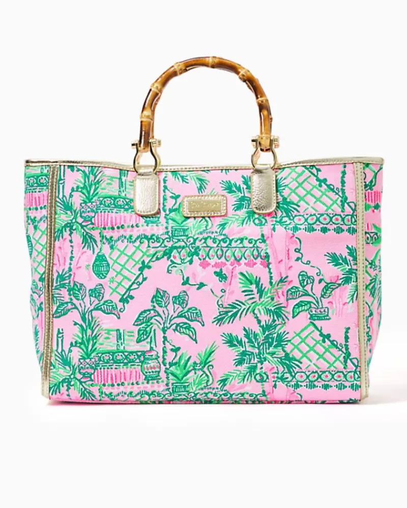 Bags^Lilly Pulitzer Greydon Canvas Tote Mandevilla Baby Always Worth It