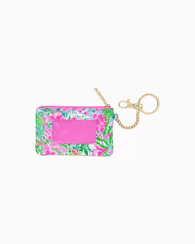 Bags^Lilly Pulitzer Id Case Amalfi Blue Leaf It Wild