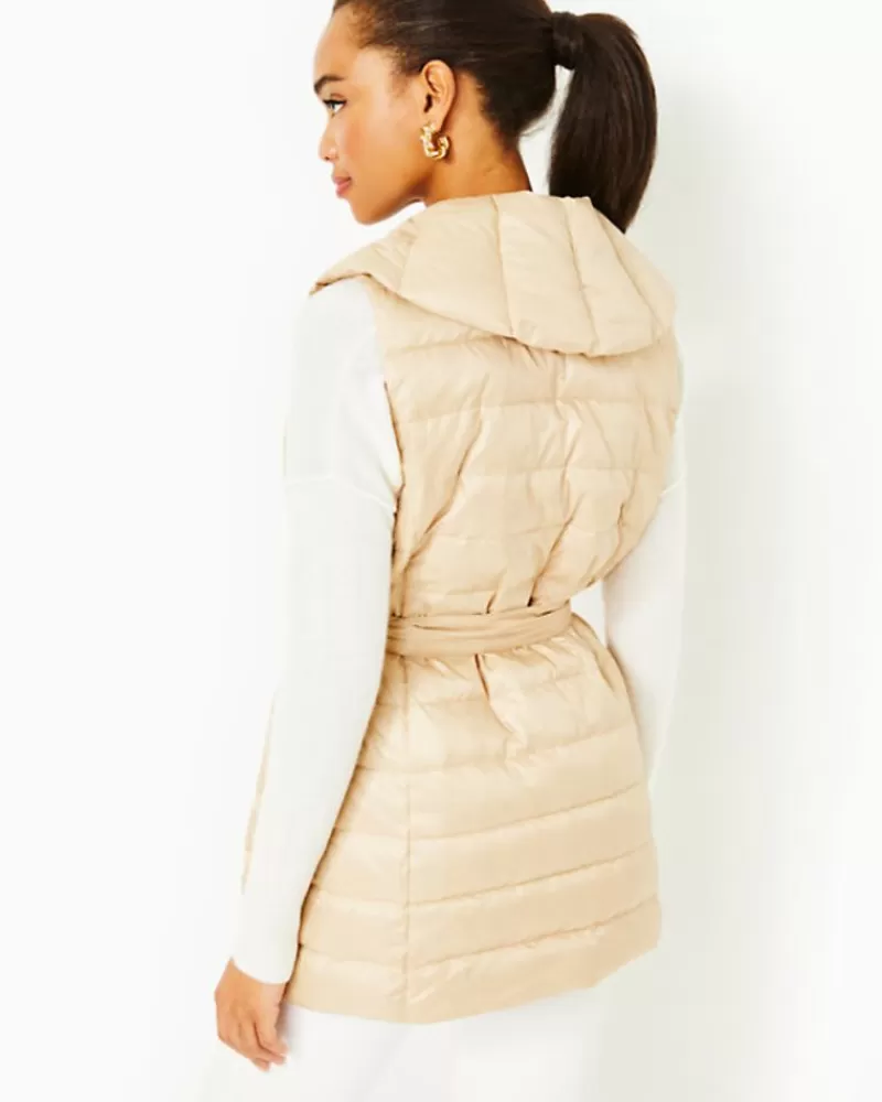 Outerwear^Lilly Pulitzer Islande Puffer Vest Sand Bar