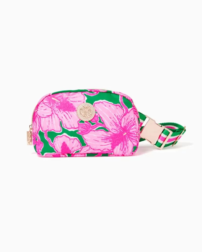 Bags^Lilly Pulitzer Jeanie Belt Bag Kelly Green Hibis Kiss