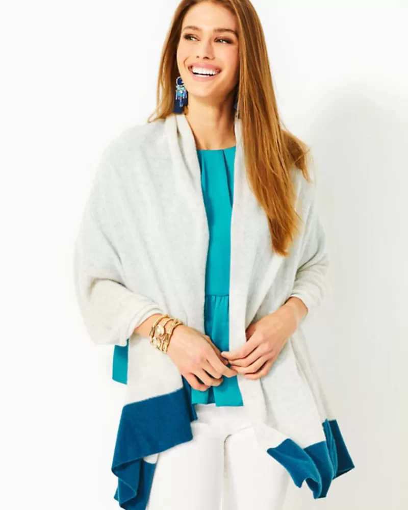 Sweaters & Cardigans^Lilly Pulitzer Lanelle Cashmere Wrap Heathered Seaside Grey