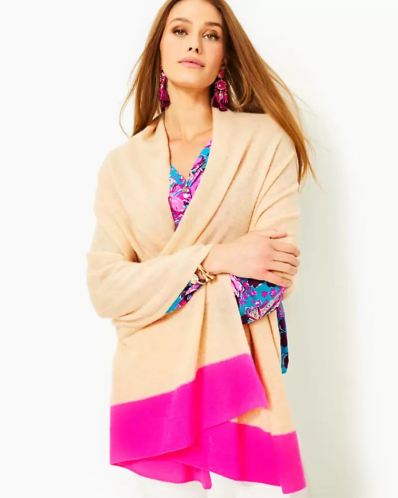 Sweaters & Cardigans^Lilly Pulitzer Lanelle Cashmere Wrap Heathered Sand Bar