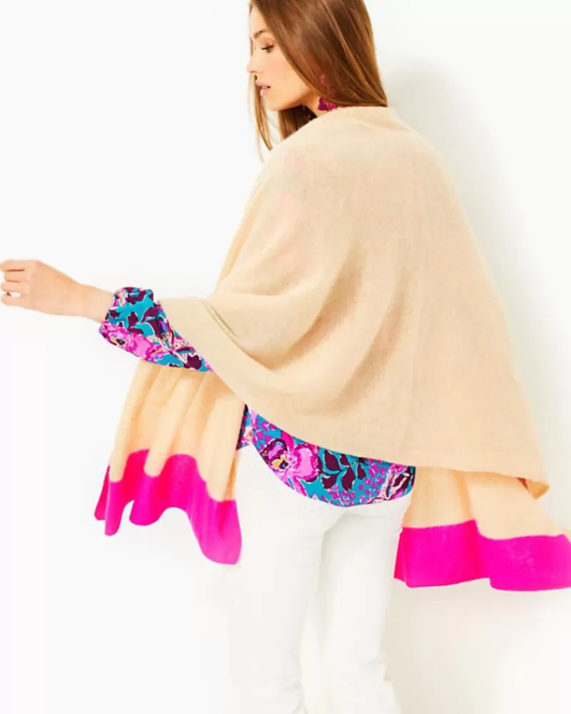 Sweaters & Cardigans^Lilly Pulitzer Lanelle Cashmere Wrap Heathered Sand Bar