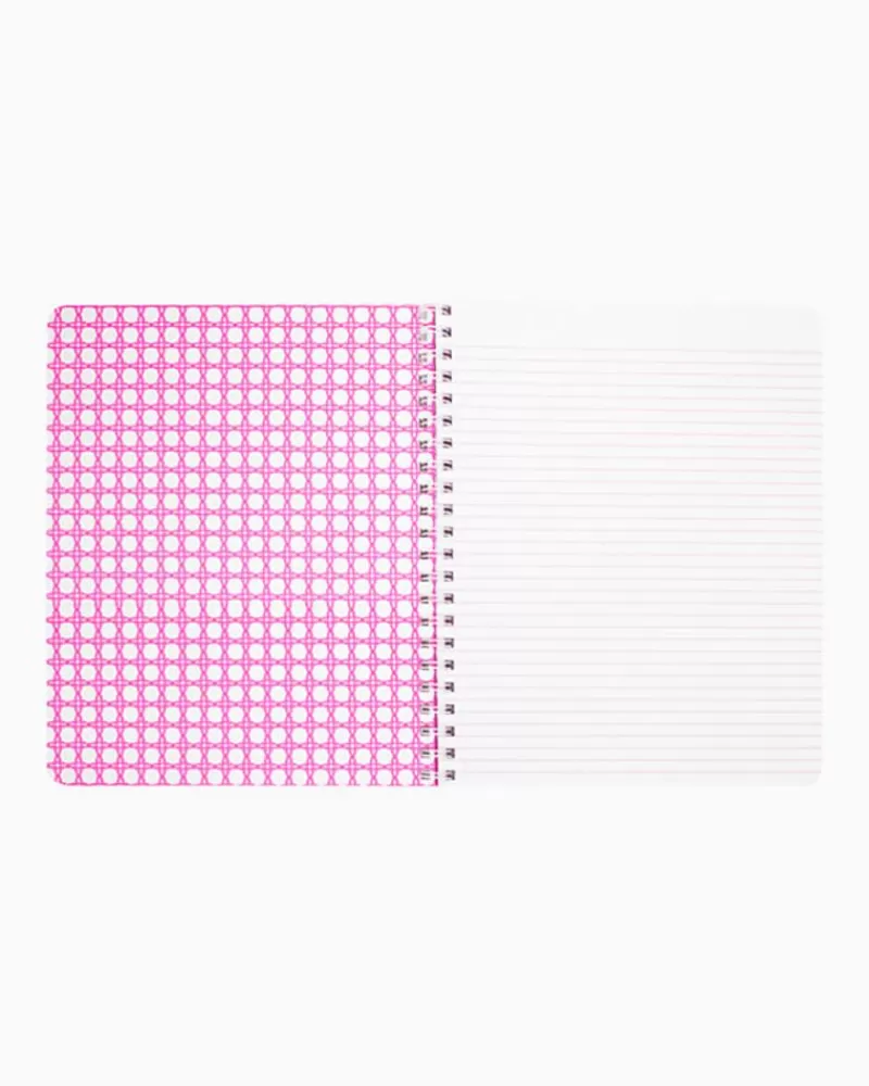 Office Supplies & Stationery^Lilly Pulitzer Large Notebook Gold Metallic Safari Sangria