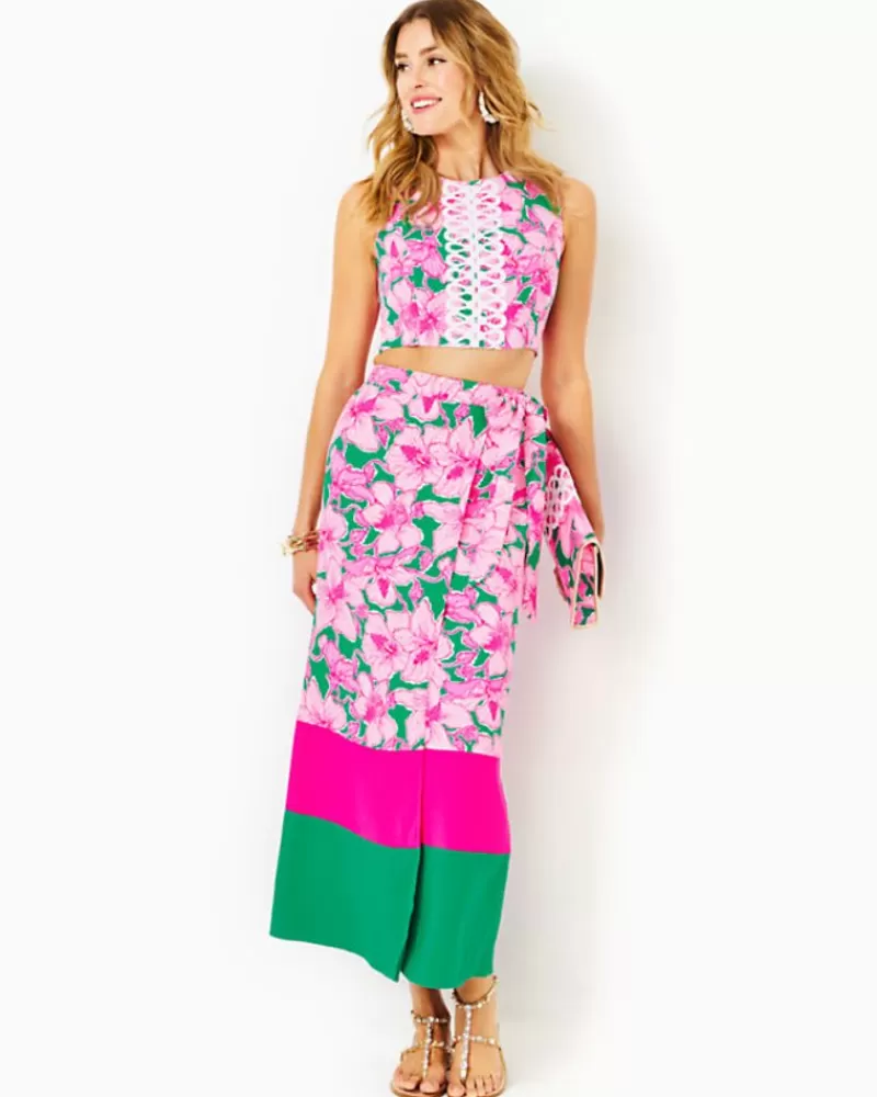 Rompers & Jumpsuits^Lilly Pulitzer Leif Maxi Set Kelly Green Hibis Kiss