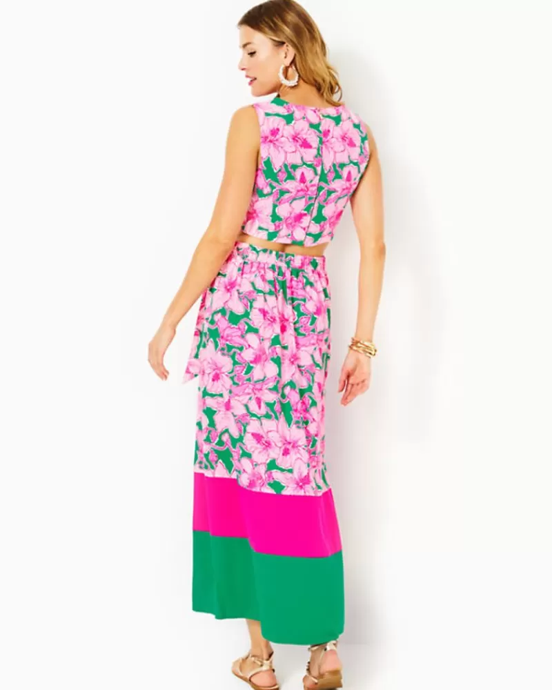 Rompers & Jumpsuits^Lilly Pulitzer Leif Maxi Set Kelly Green Hibis Kiss