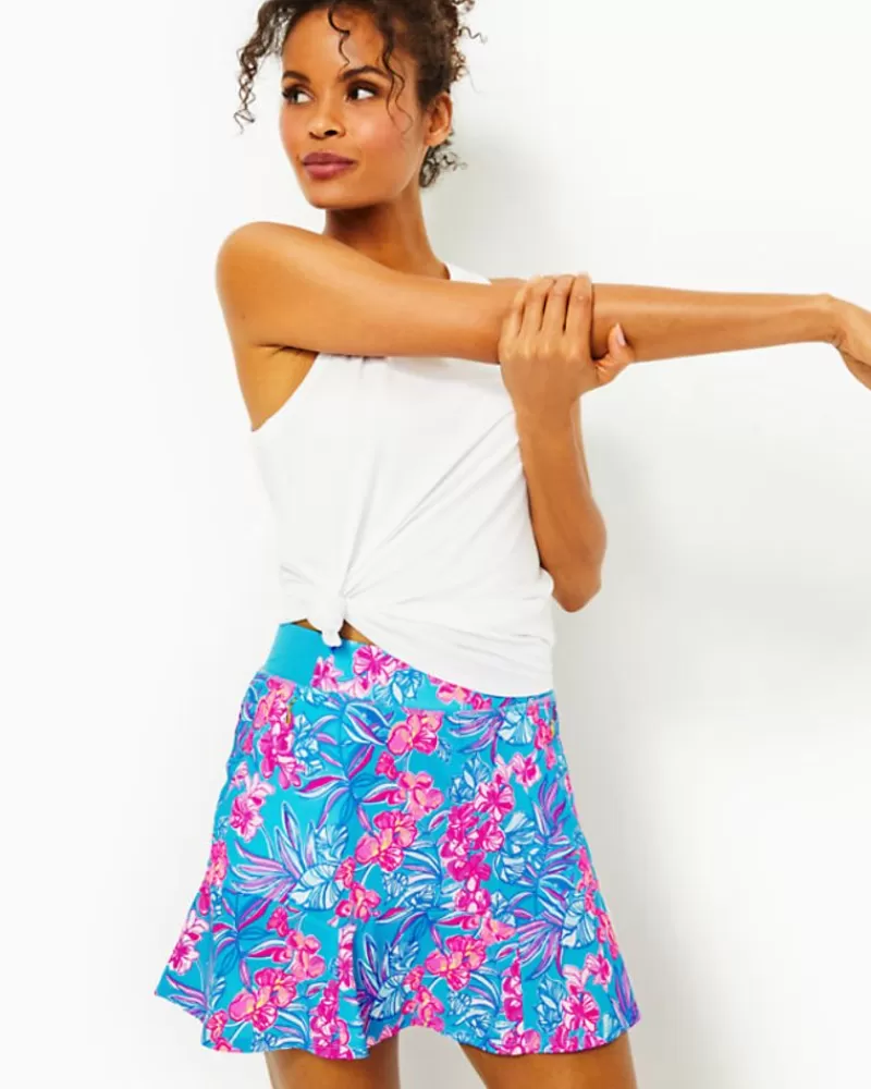 Activewear^Lilly Pulitzer Luxletic Fara Skort Cumulus Blue Orchid Oasis