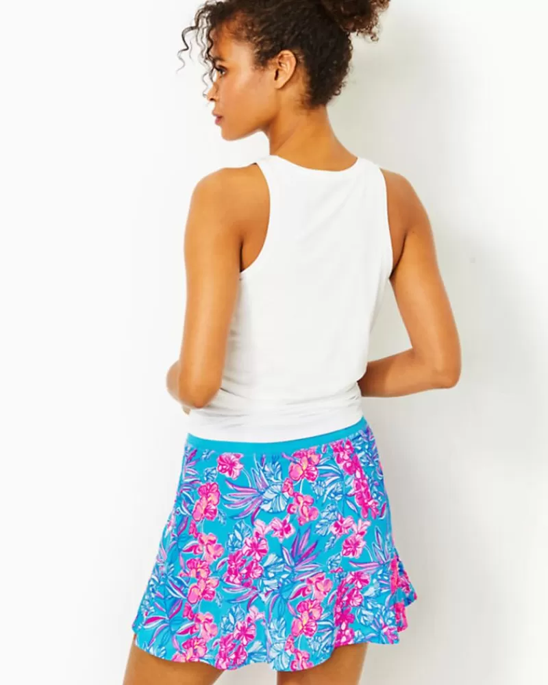 Activewear^Lilly Pulitzer Luxletic Fara Skort Cumulus Blue Orchid Oasis