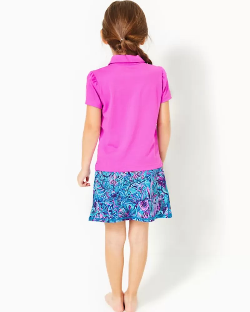 Girls Tops & Bottoms^Lilly Pulitzer Luxletic Girls Mini Frida Polo Orchid Oasis