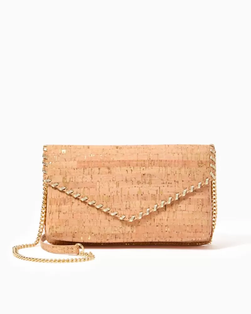 Bags^Lilly Pulitzer Madigan Cork Clutch Natural