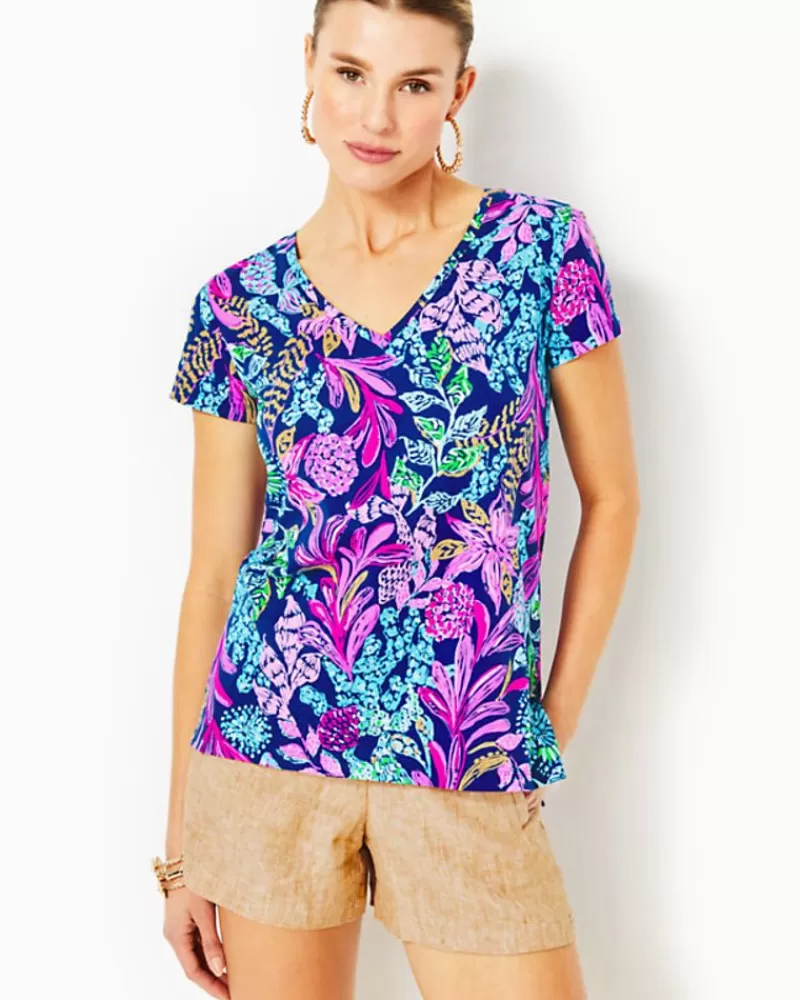 Loungewear^Lilly Pulitzer Meredith Tee Aegean Navy Calypso Coast